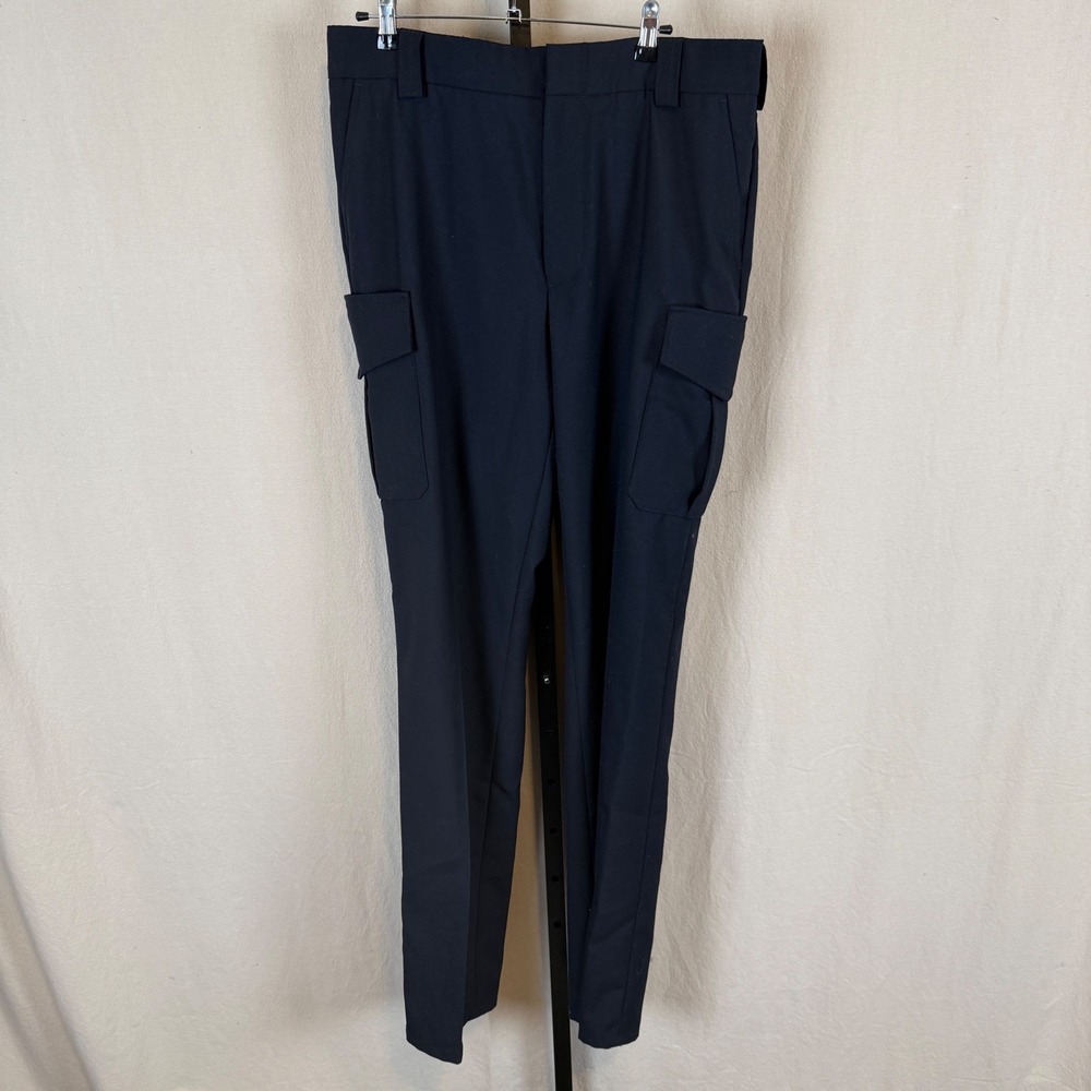 Blauer 8565 Mens Tactical Cargo Pants Dark Navy Blue 35x36 Wool Blend